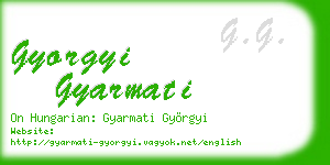 gyorgyi gyarmati business card